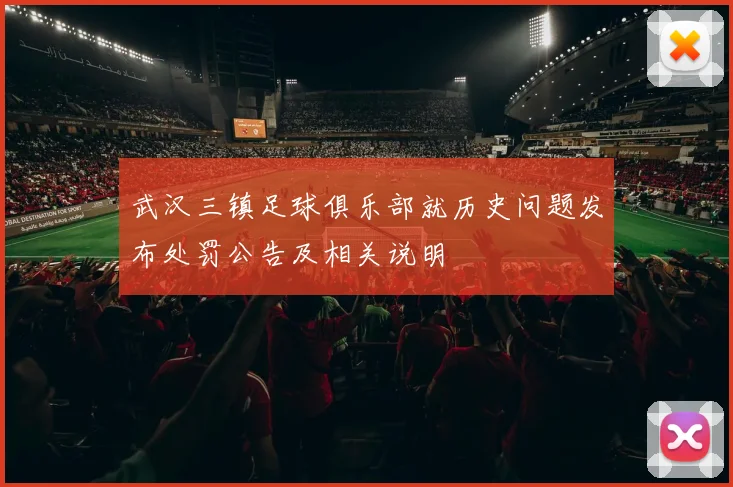 武汉三镇足球俱乐部就历史问题发布处罚公告及相关说明